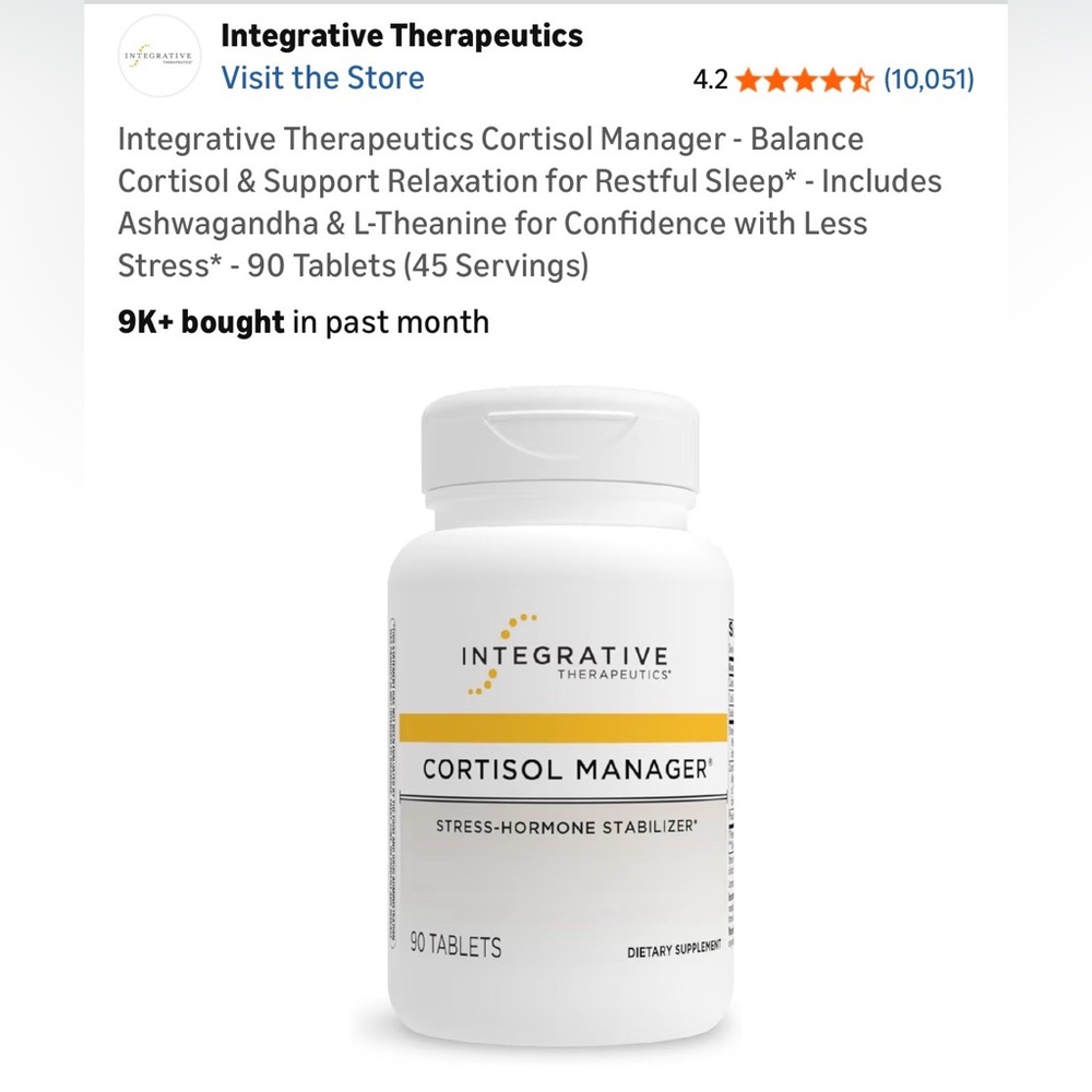 Integrative Therapeutics Cortisol Manager
